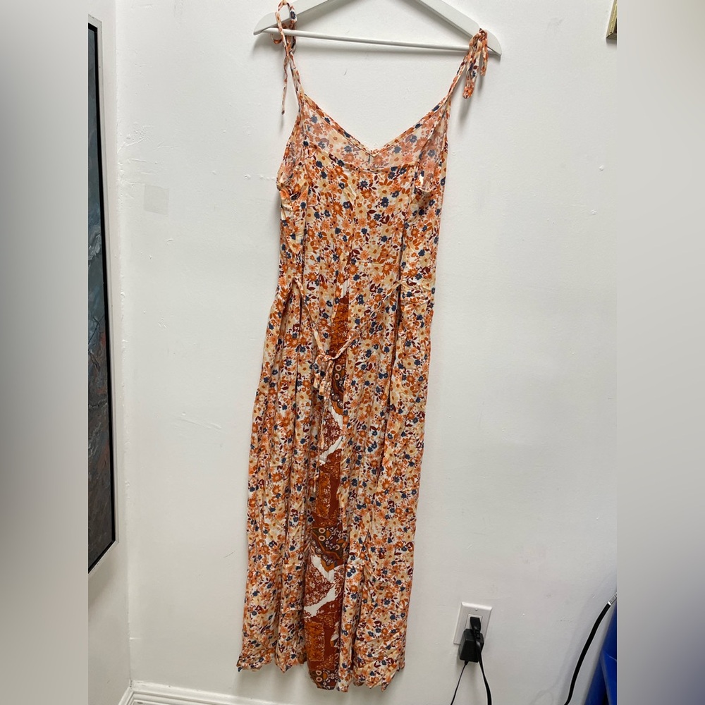 EARTHBOUND Floral Multicolor Long Maxi Dress Size S